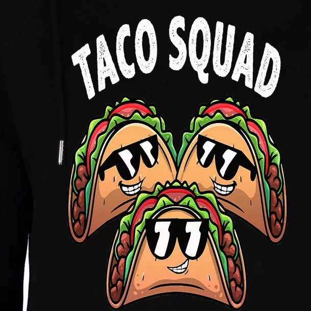 Cool Taco Design For Taco Mexican Dish Lovers Womens Funnel Neck Pullover Hood