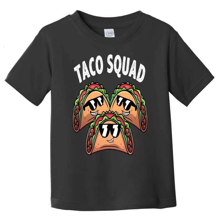 Cool Taco Design For Taco Mexican Dish Lovers Toddler T-Shirt