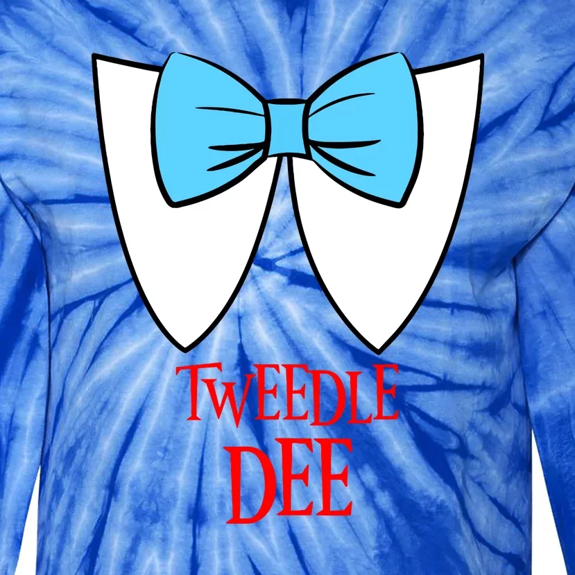 Cute Tweedle Dee Fairytale Character Costume Halloween Gift Tie-Dye Long Sleeve Shirt