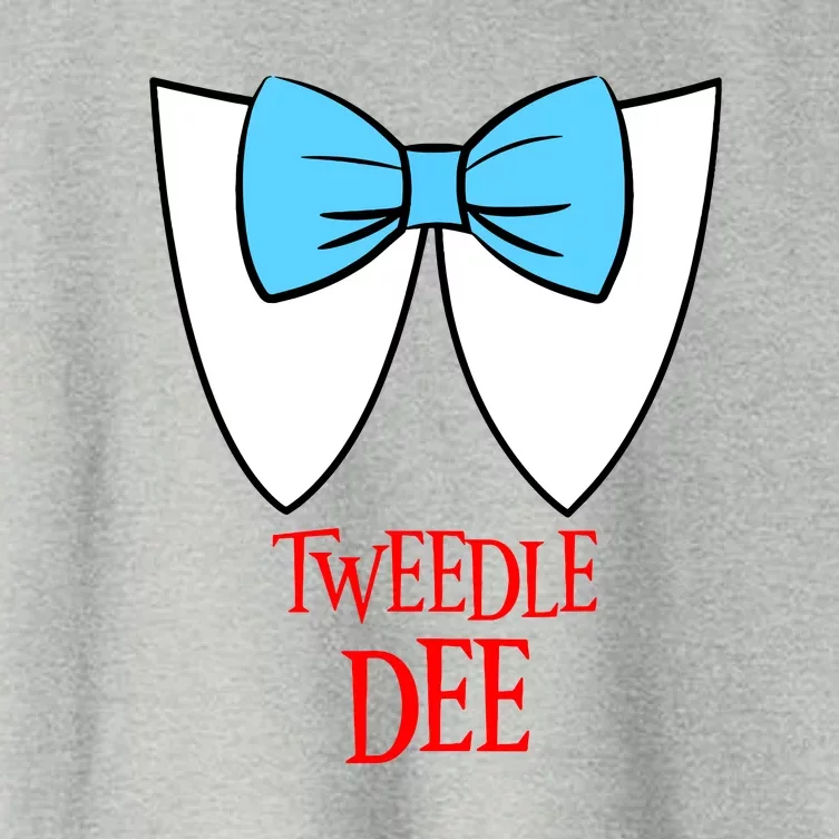 Cute Tweedle Dee Fairytale Character Costume Halloween Gift Women's Crop Top Tee