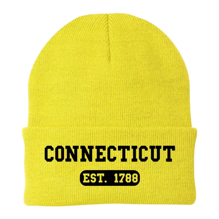 Connecticut Throwback Design Classic Knit Cap Winter Beanie