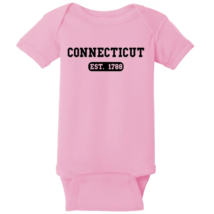 Connecticut Throwback Design Classic Baby Bodysuit