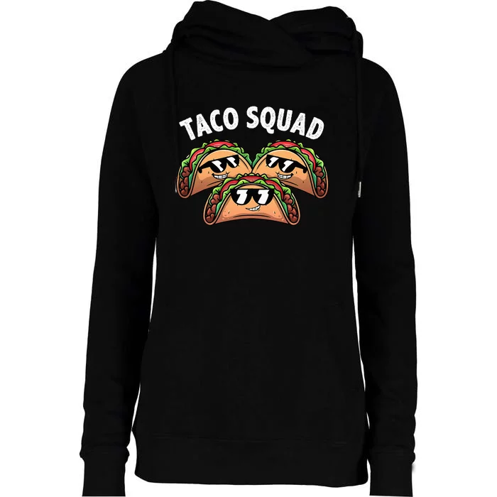 Cool Taco Design Taco Mexican Dish Lovers Womens Funnel Neck Pullover Hood