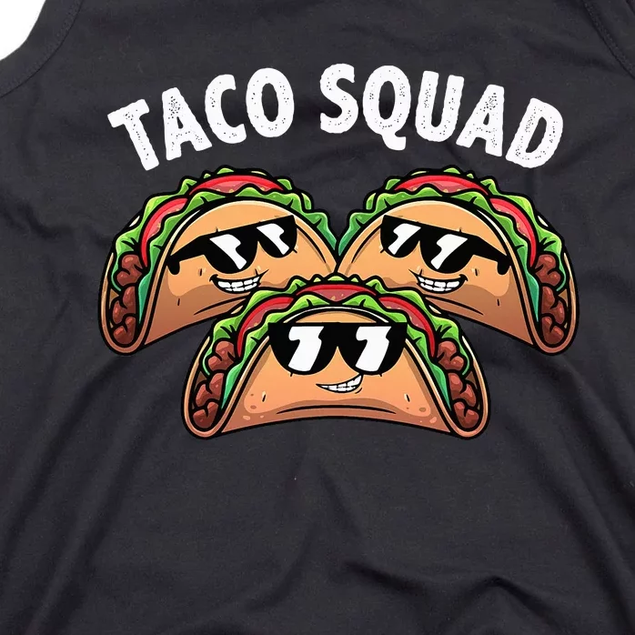 Cool Taco Design Taco Mexican Dish Lovers Tank Top