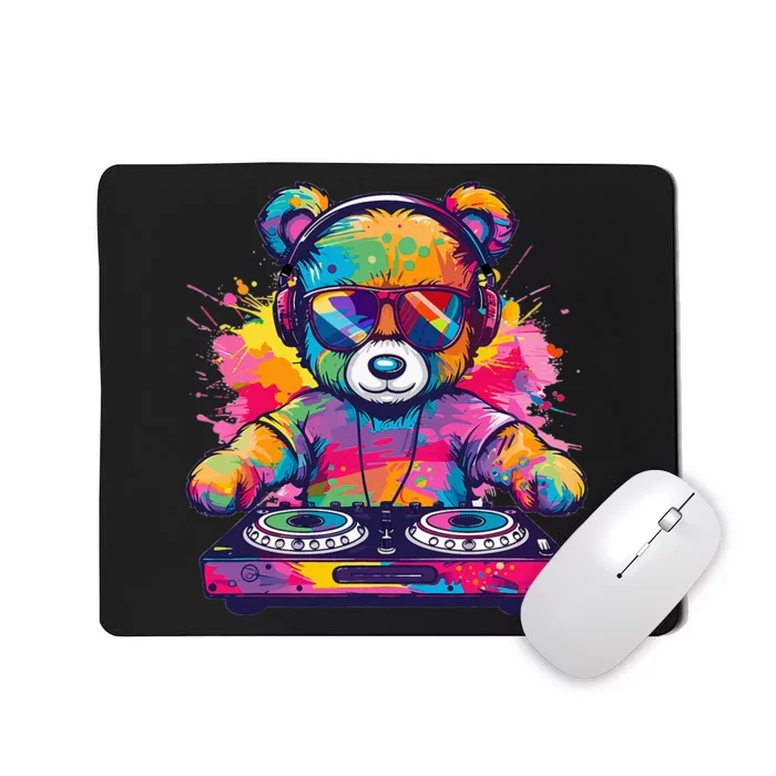 Cartoon Teddy Dj Mousepad