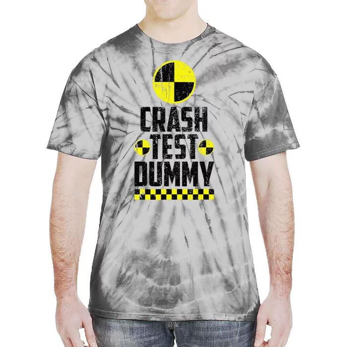 Crash Test Dummy Last Minute Costume Funny Halloween Tie-Dye T-Shirt