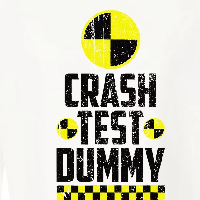 Crash Test Dummy Last Minute Costume Funny Halloween Cropped Pullover Crew