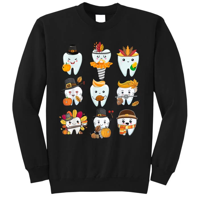 Cute Teeth Dental Squad Dental Assistant Thanksgiving Sweatshirt