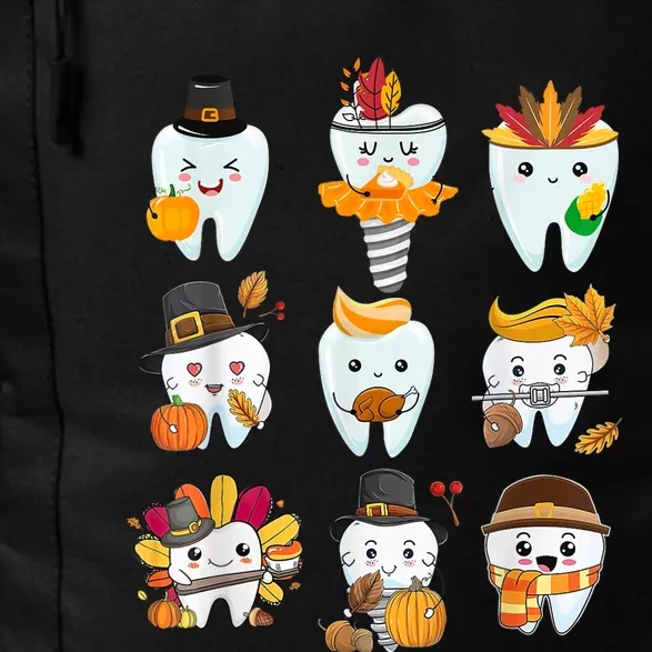 Cute Teeth Dental Squad Dental Assistant Thanksgiving Daily Commute Backpack