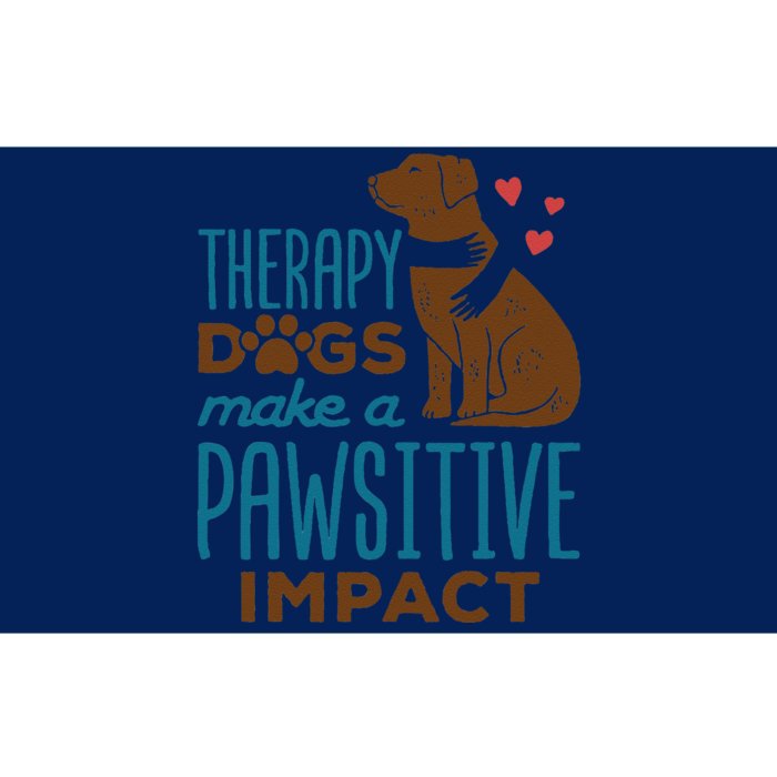 Cute Therapy Dogs Make A Pawsitive Impact Therapy Dog Team Bumper Sticker