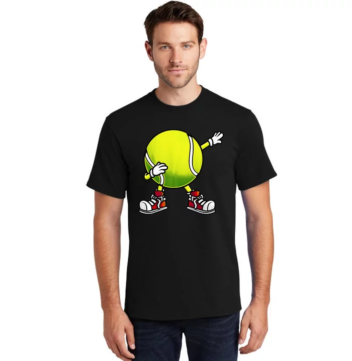 Cute Tennis Design Tennis Player Racket Sport Tall T-Shirt