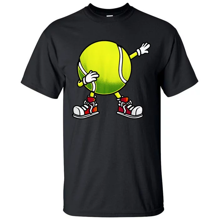 Cute Tennis Design Tennis Player Racket Sport Tall T-Shirt