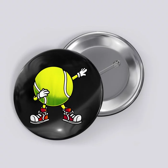 Cute Tennis Design Tennis Player Racket Sport Button