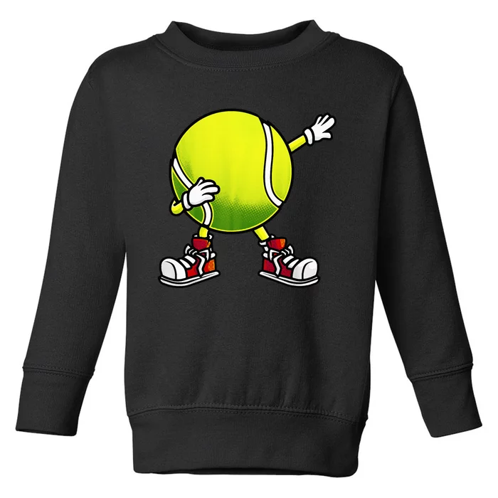 Cute Tennis Design Tennis Player Racket Sport Toddler Sweatshirt