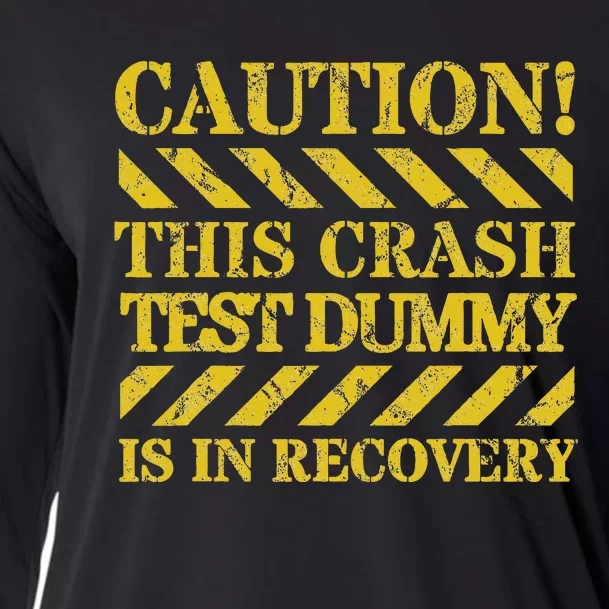 Crash Test Dummy In Recovery Funny Injury And Injured Cooling Performance Long Sleeve Crew