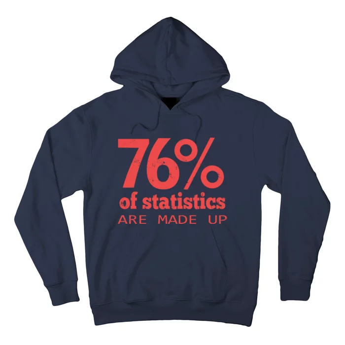 Cool Teksture Design 76% Statistics Patern Hoodie