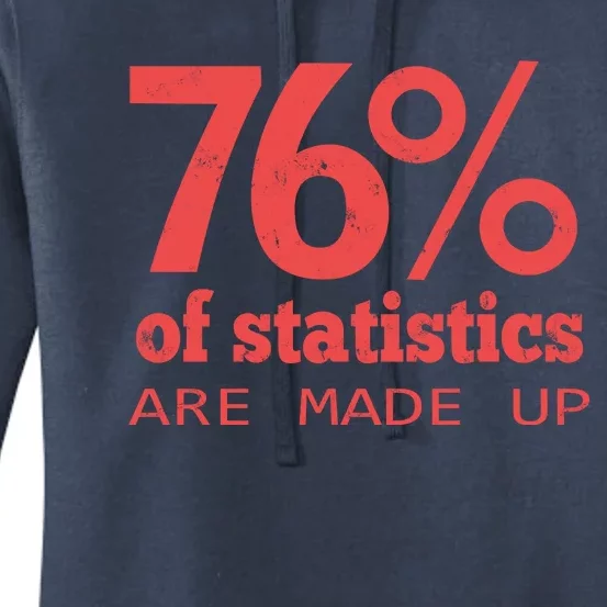 Cool Teksture Design 76% Statistics Patern Women's Pullover Hoodie