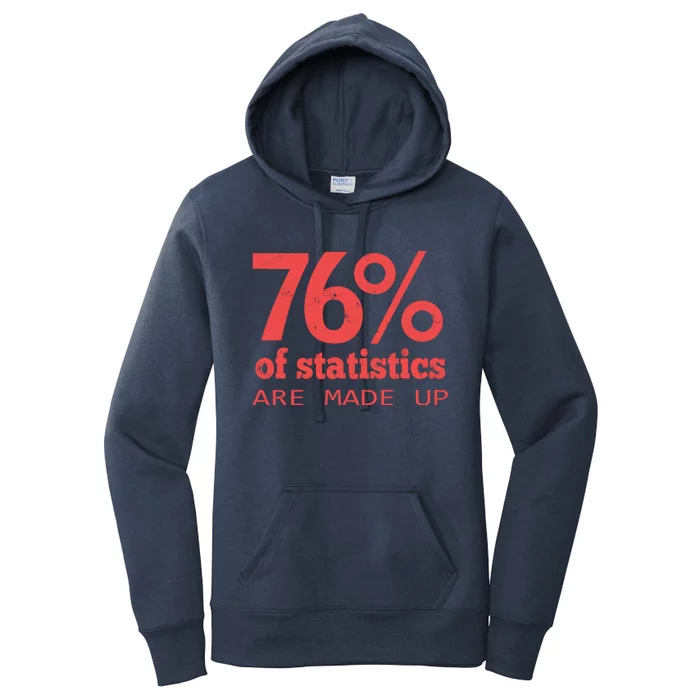 Cool Teksture Design 76% Statistics Patern Women's Pullover Hoodie