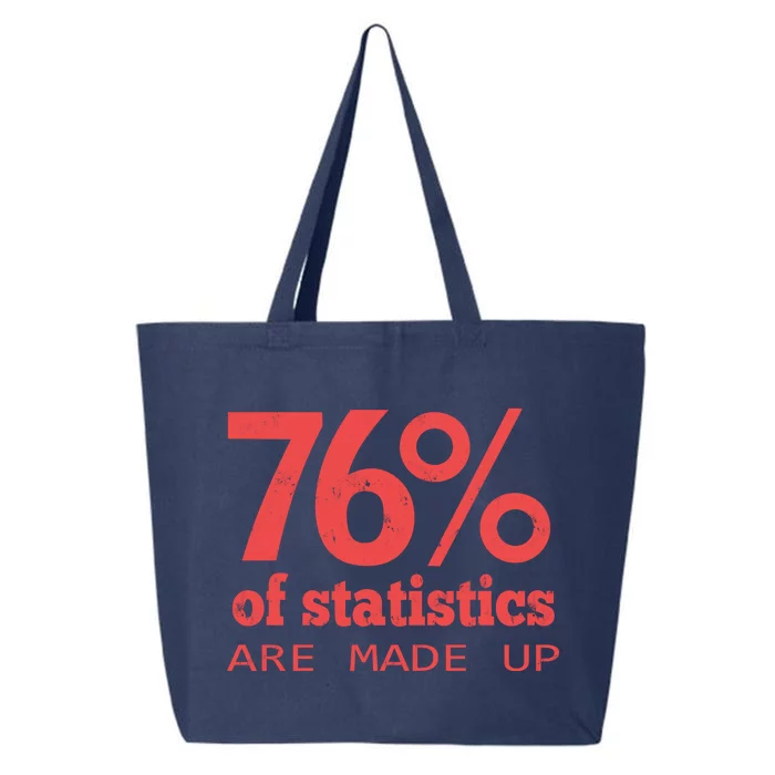 Cool Teksture Design 76% Statistics Patern 25L Jumbo Tote