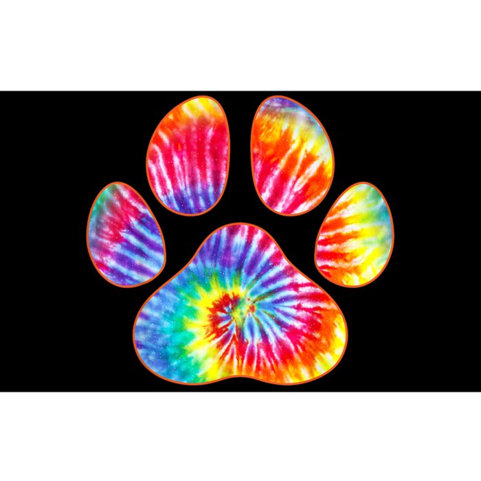 Cute Tie Dye Paw Print Pet Owner Paw Print Tie Dye Dog Lover Bumper Sticker