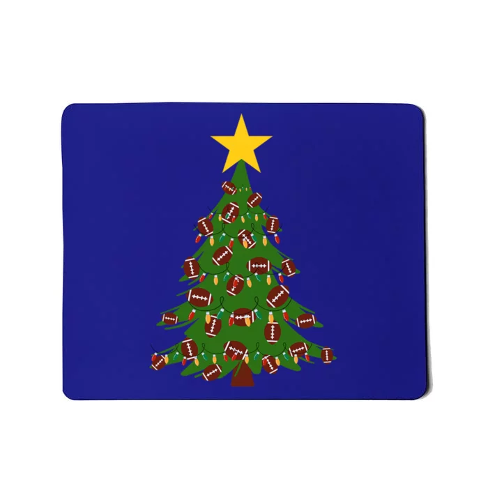 Christmas Tree Decorated With Footballs Christmas Xmas Gift Mousepad