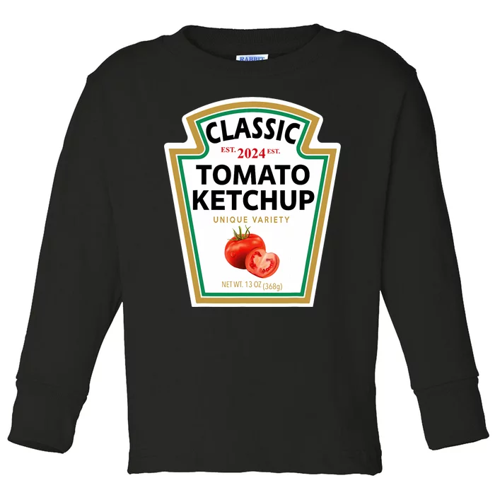 Classic Tomato Diy Halloween Costume Matching Group Toddler Long Sleeve Shirt