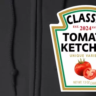 Classic Tomato Diy Halloween Costume Matching Group Full Zip Hoodie