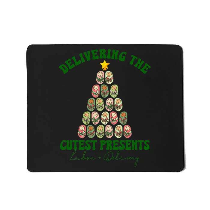 Christmas Tree Delivering The Cutest Presents L D Nurse Mousepad