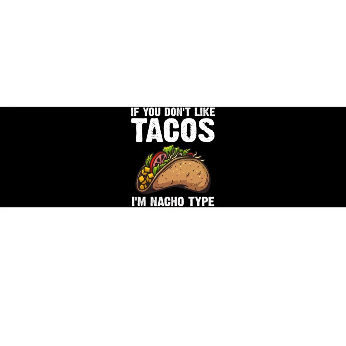 Cute Taco Design Mexican Food Taco Lover Bumper Sticker