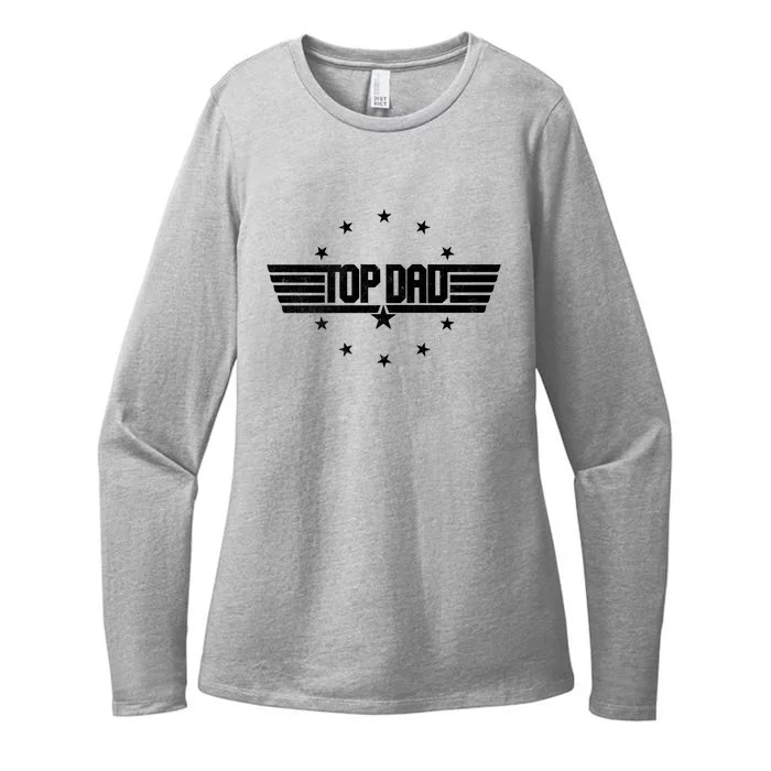 Cool Top Dad Fathers Day Logo Womens CVC Long Sleeve Shirt