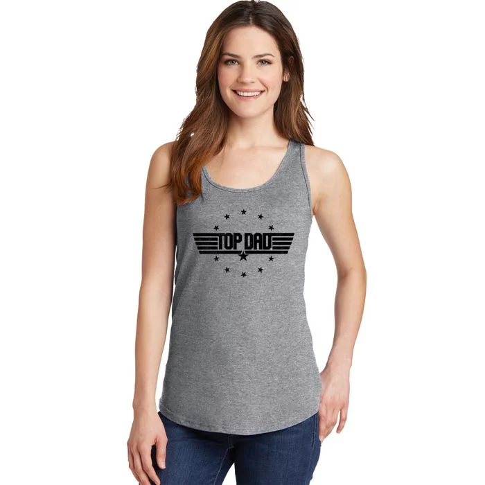 Cool Top Dad Fathers Day Logo Ladies Essential Tank