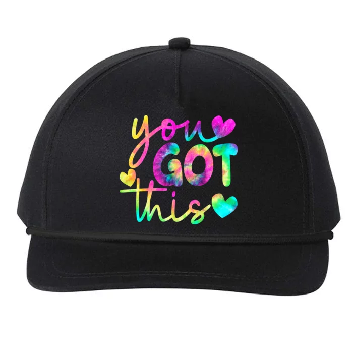 Cute Tie Dye You Got This Snapback Five-Panel Rope Hat