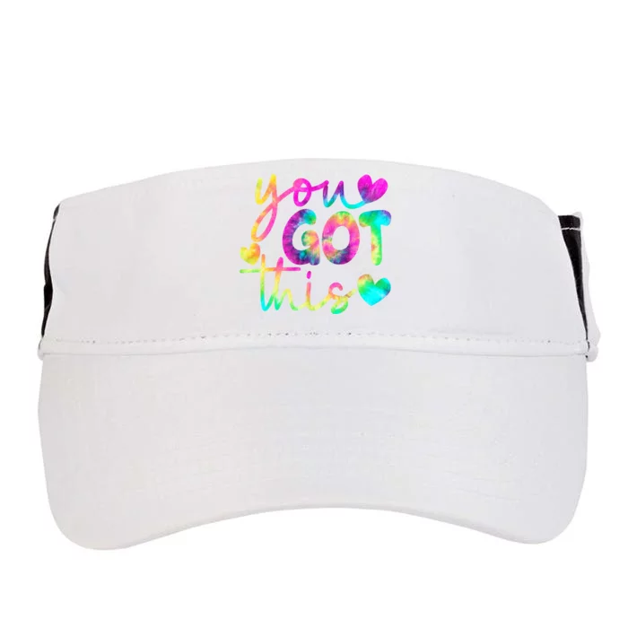 Cute Tie Dye You Got This Adult Drive Performance Visor