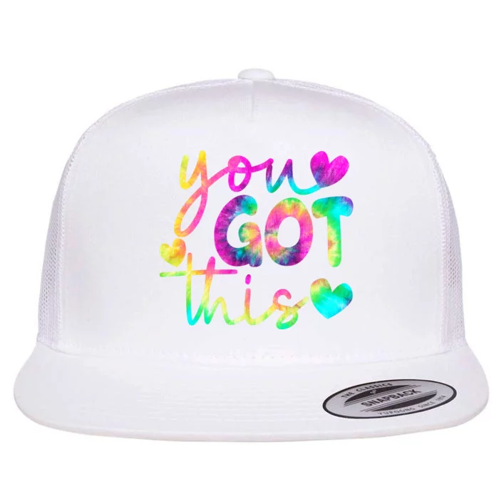 Cute Tie Dye You Got This Flat Bill Trucker Hat