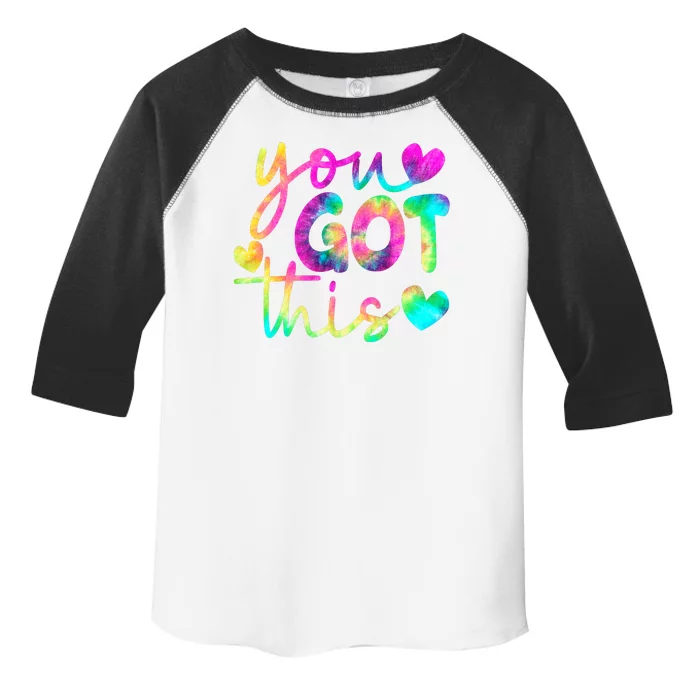 Cute Tie Dye You Got This Toddler Fine Jersey T-Shirt