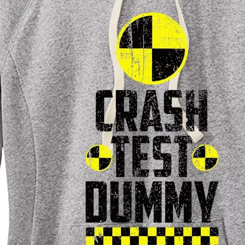 Crash Test Dummy Last Minute Costume Funny Halloween Women's Fleece Hoodie