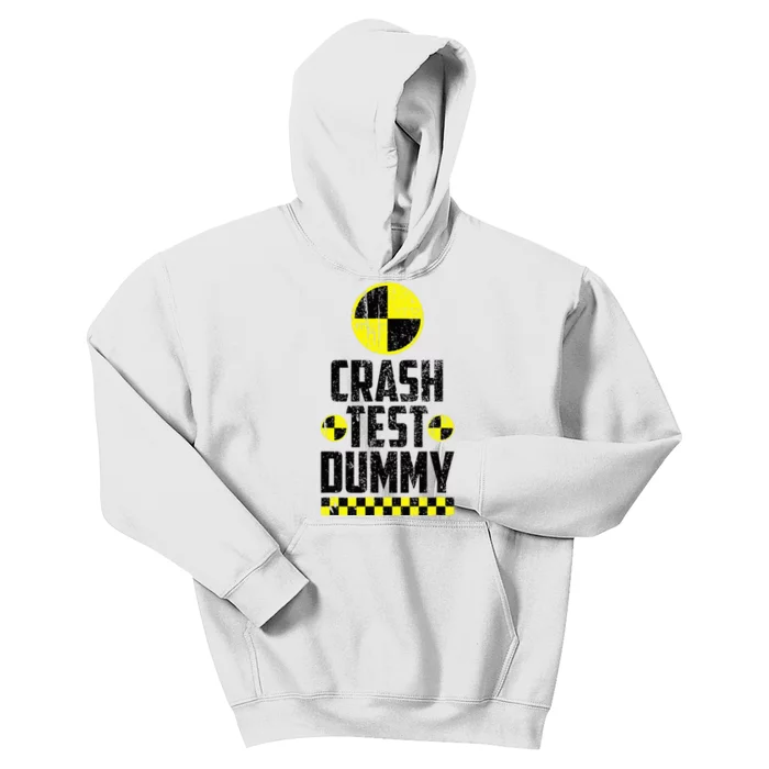 Crash Test Dummy Last Minute Costume Funny Halloween Kids Hoodie