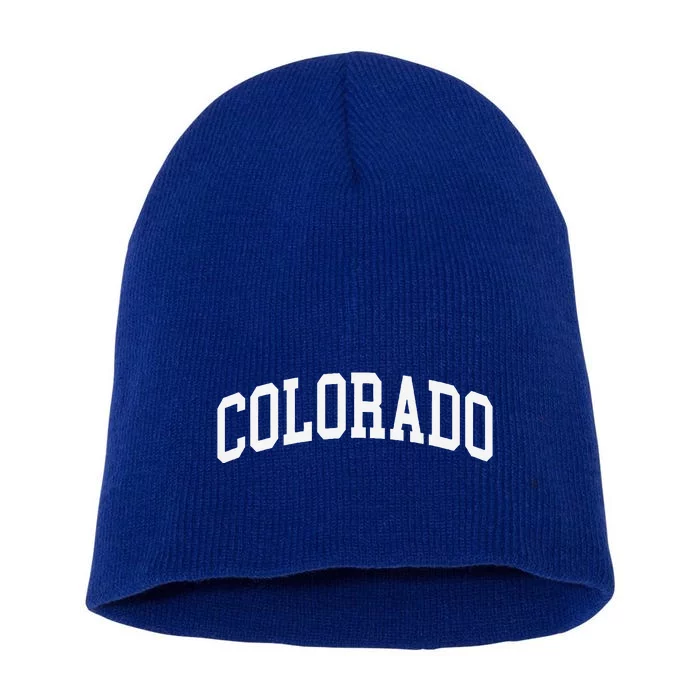 Colorado Throwback Design Classic Short Acrylic Beanie