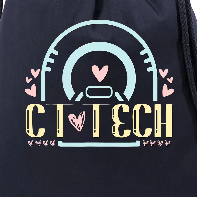 Ct Tech Design Ct Technologist Radiology Drawstring Bag