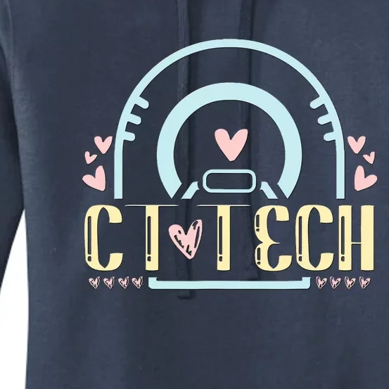 Ct Tech Design Ct Technologist Radiology Women's Pullover Hoodie