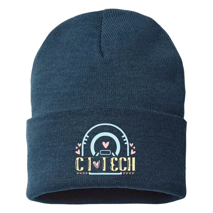 Ct Tech Design Ct Technologist Radiology Sustainable Knit Beanie