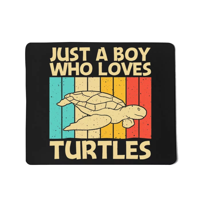 Cool Turtle Design For Sea Turtle Aquatic Animal Mousepad