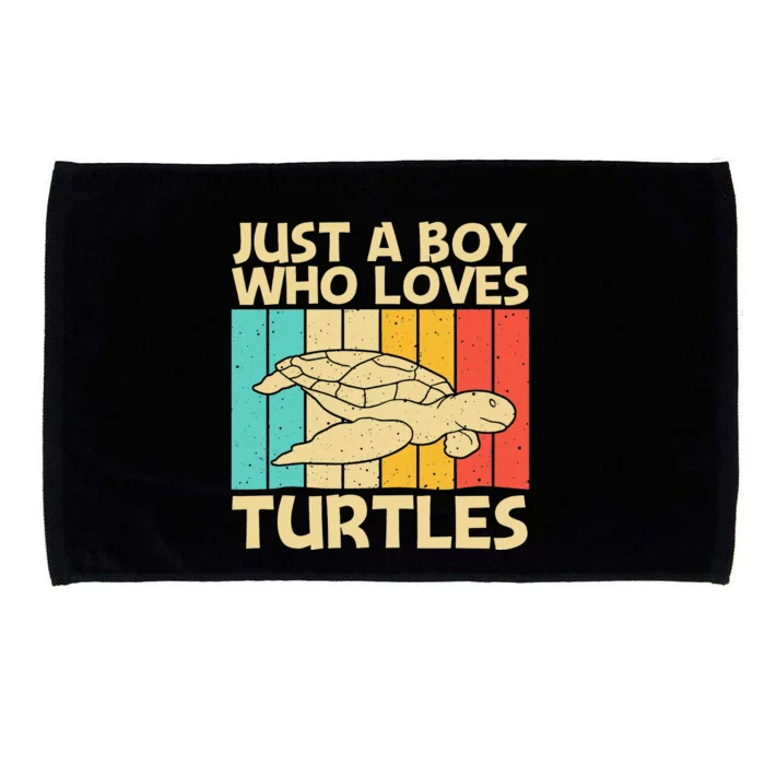 Cool Turtle Design For Sea Turtle Aquatic Animal Microfiber Hand Towel