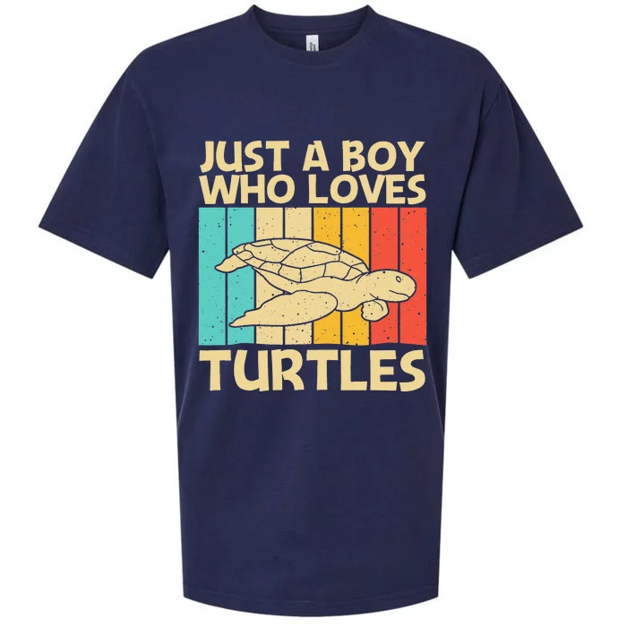 Cool Turtle Design For Sea Turtle Aquatic Animal Sueded Cloud Jersey T-Shirt