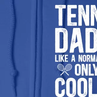 Cool Tennis Dad Of A Tennis Player Dad Tennis Father Gift Full Zip Hoodie