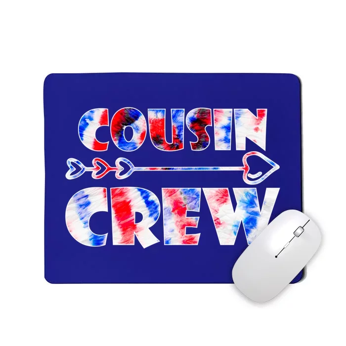 Colorful Tie Dye Team Cousin Squad Cousin Crew Cute Gift Mousepad