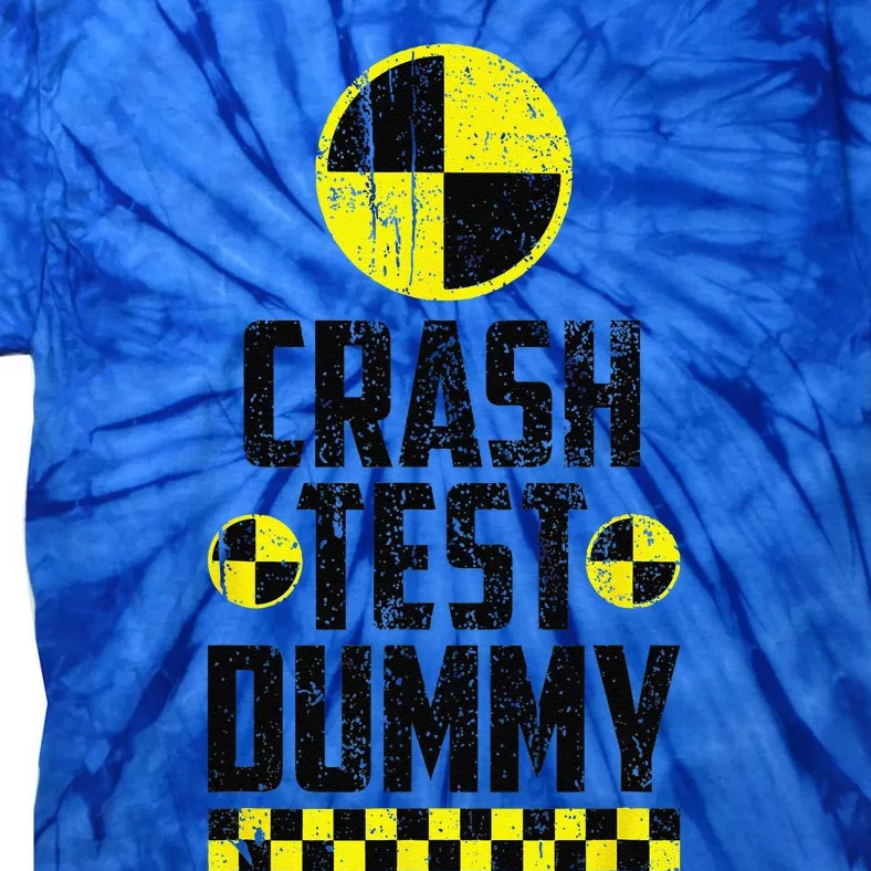 Crash Test Dummy Last Minute Costume Funny Halloween Tie-Dye T-Shirt