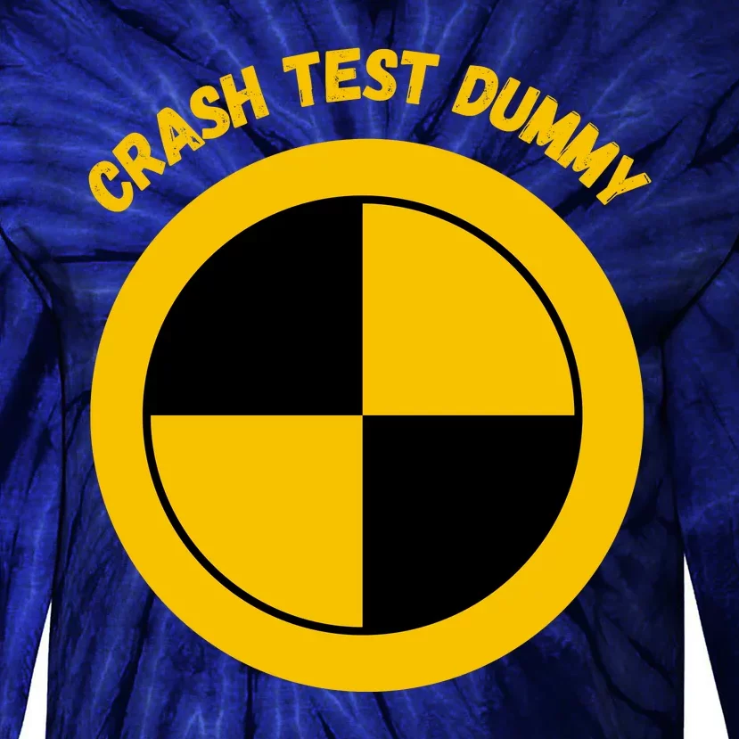 Crash Test Dummy Costume Tie-Dye Long Sleeve Shirt