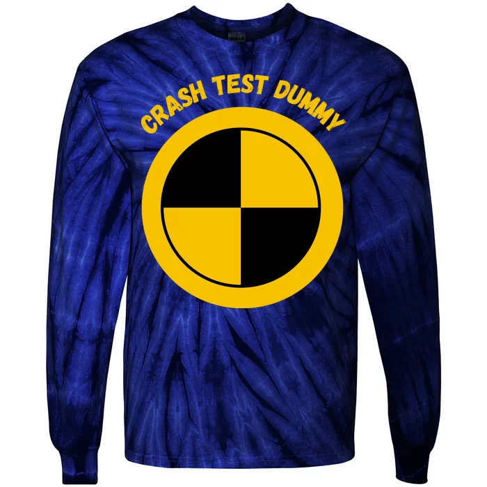 Crash Test Dummy Costume Tie-Dye Long Sleeve Shirt