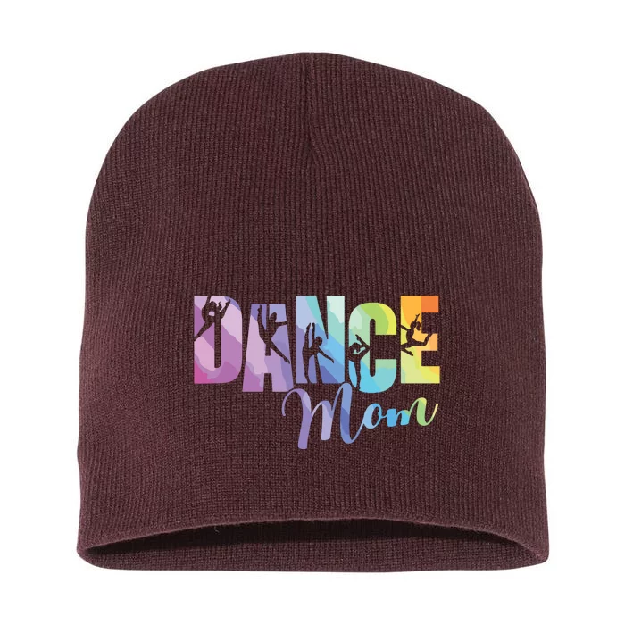 Cute Tiedye Dance Mom Mothers Day Short Acrylic Beanie